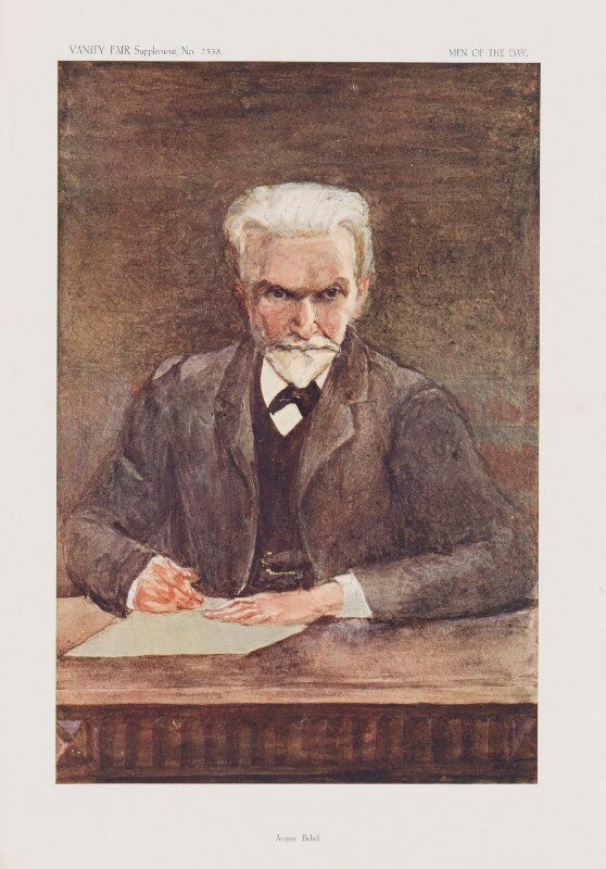 (ferdinand) august bebel ('men of the day. no. 2338. "august bebel."') npg d45728