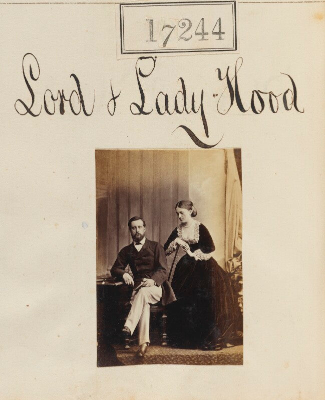 Francis wheler hood, 4th viscount hood; edith lydia drummond (née ward), viscountess hood npg ax65114