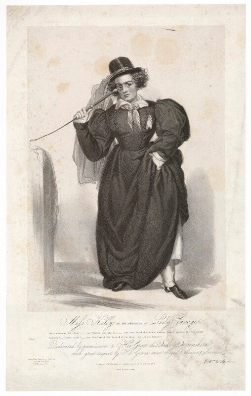 Frances ('fanny') maria kelly as lady savage npg d36793
