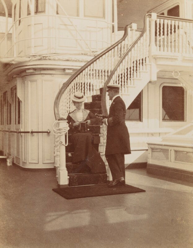 Princess victoria of wales; captain anson npg ax137095