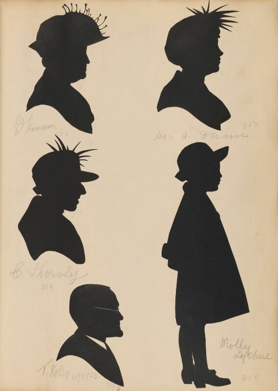 Two unknown sitters; t. kelly; m. a. dunn; molly lefevre npg d46426