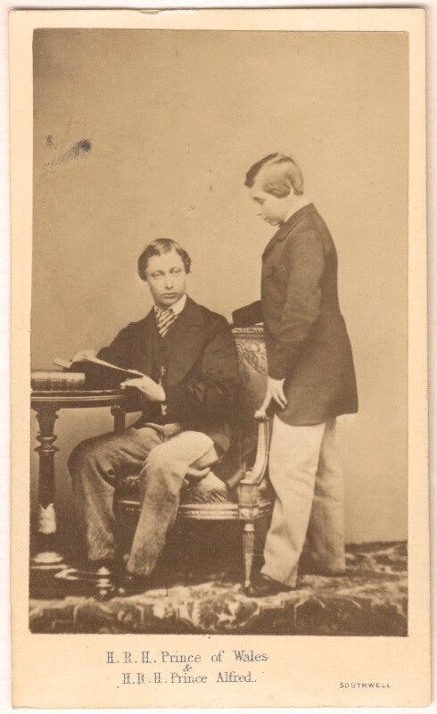 King edward vii; prince alfred, duke of edinburgh and saxe coburg and gotha npg ax24148