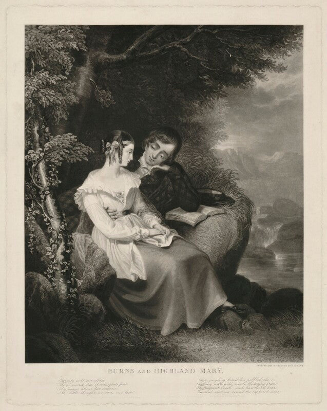Burns and highland mary (mary campbell ('highland mary'); robert burns) npg d32445
