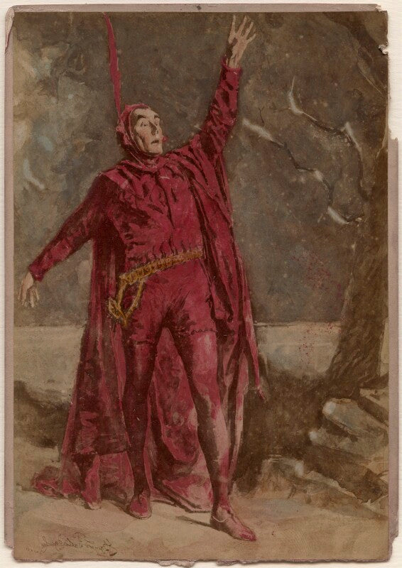 Sir henry irving as mephistopheles in 'faust' npg ax137400