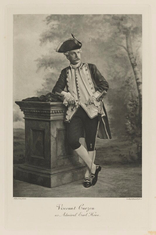 Richard george penn curzon, 4th earl howe when viscount curzon as admiral earl howe npg ax41171