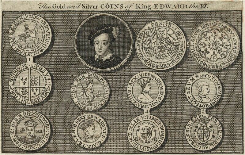 The gold and silver coins of king edward vi npg d24805