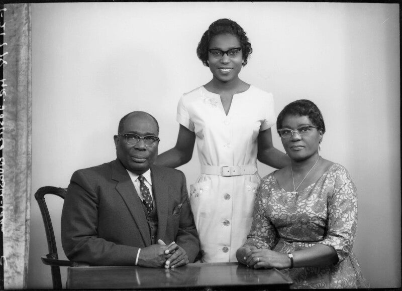 Sir samuel okai quashie idun; charlotte eunice amoah quashie idun; dinah quashie idun npg x82643