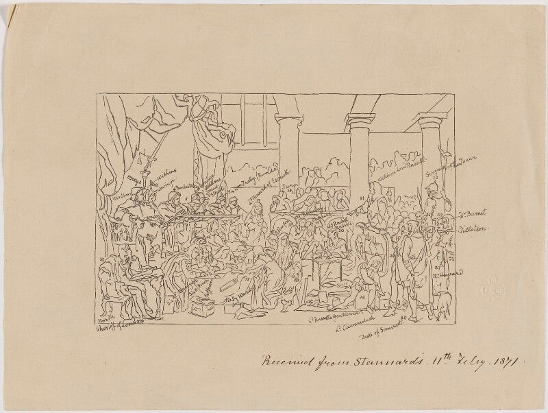 Key to the trial of william russell, lord russell 1683 npg d39938