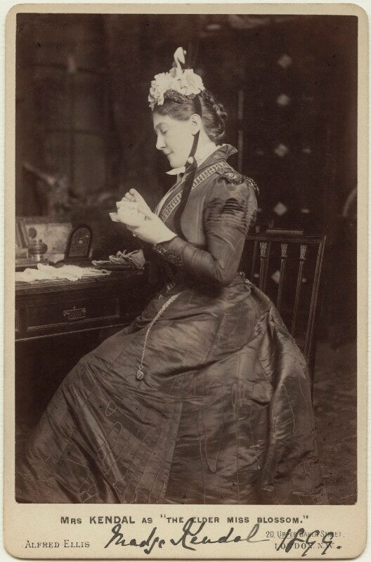 Madge kendal as miss dorothy blossom in 'the elder miss blossom' npg x26372