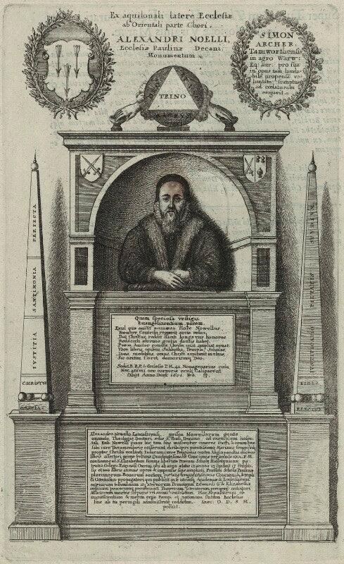 Monument to alexander nowell at st. paul's cathedral npg d25223
