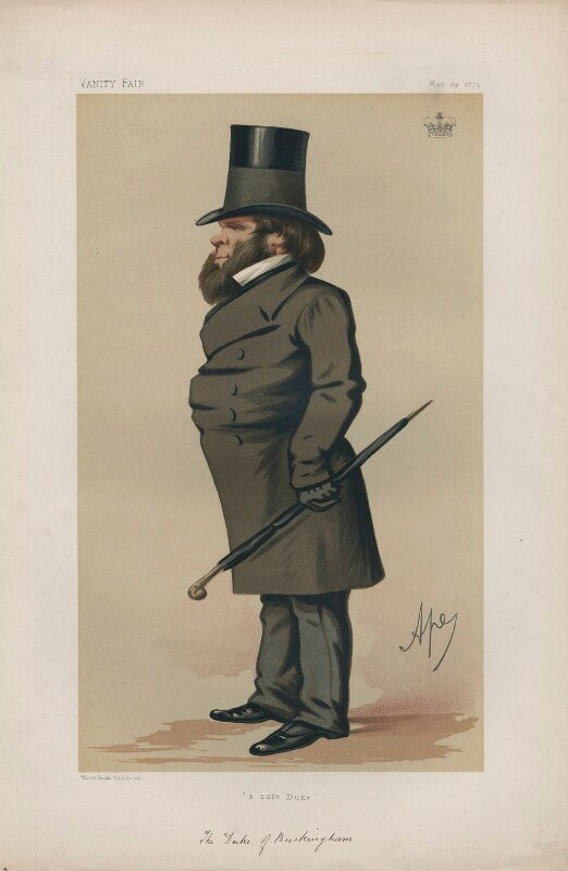 Richard grenville, 3rd duke of buckingham and chandos ('statesmen. no. 203.') npg d43694