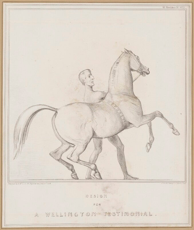 Design for a wellington testimonial (arthur wellesley, 1st duke of wellington) npg d46351