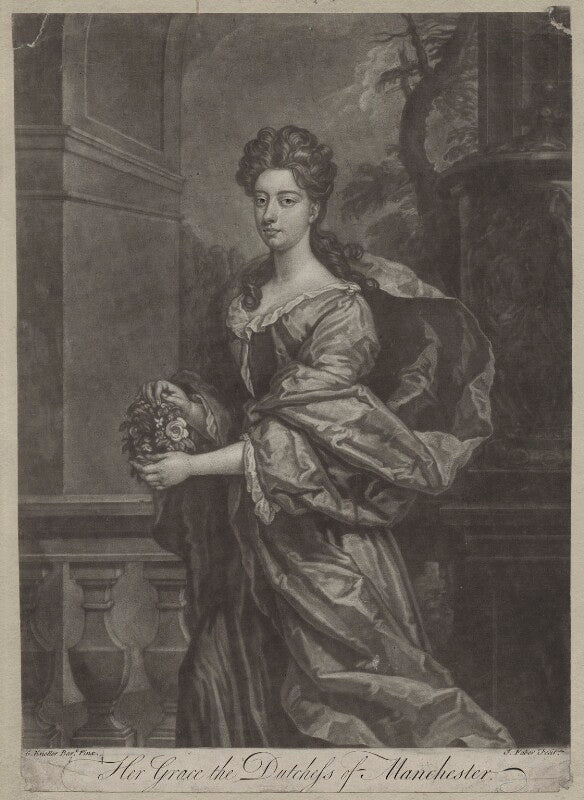 Dodington montagu (née greville), duchess of manchester npg d31326