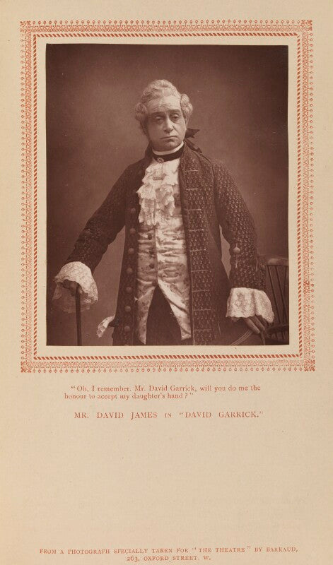 David james as simon ingot in 'david garrick' npg ax9287