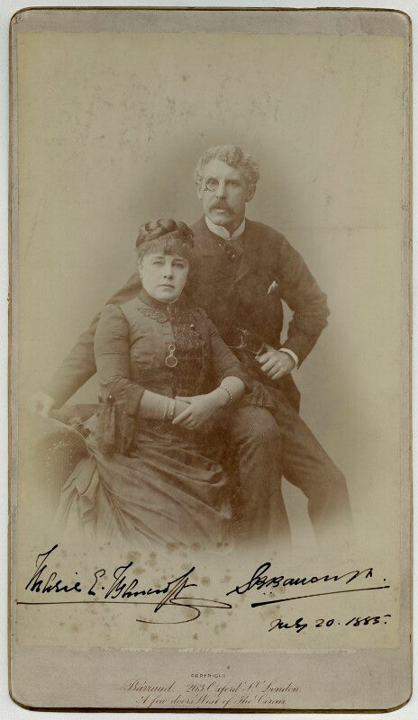 Marie effie (née wilton), lady bancroft; sir squire bancroft (né butterfield) npg x1525