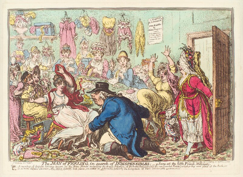 William v, prince of orange ('the man of feeling, in search of indispensibles; a scene at the little french milleners') npg d13032