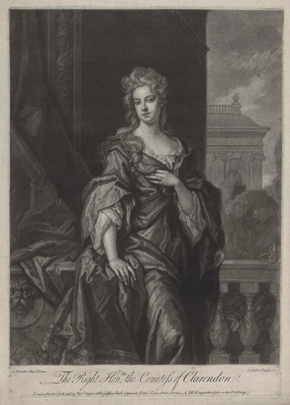 Jane hyde (née leveson gower), countess of clarendon and rochester npg d31328