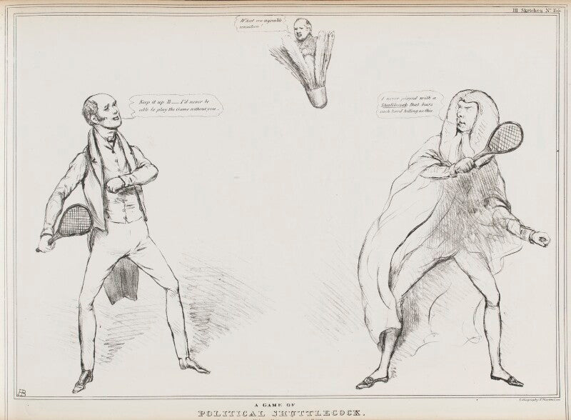 A game of political shuttlecock npg d41090