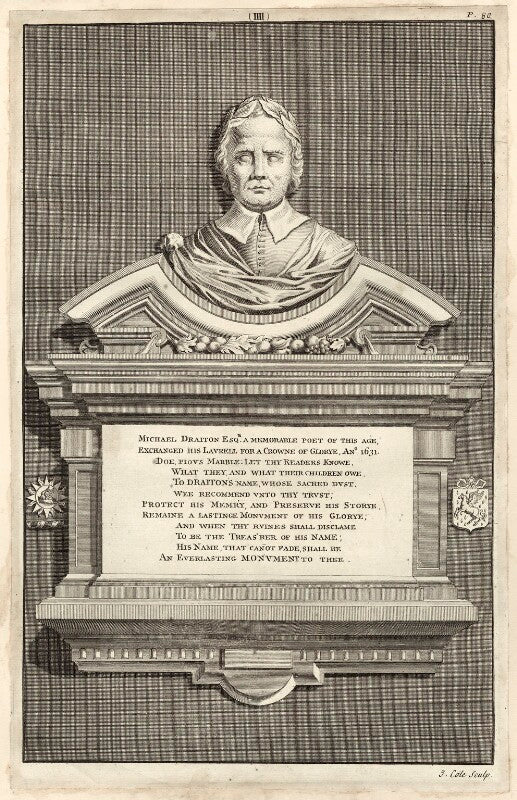 Monument to michael drayton npg d27969