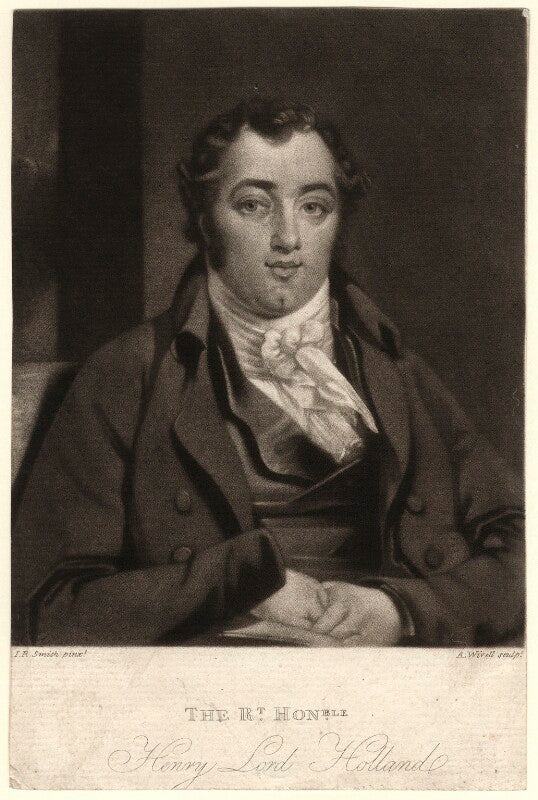 Henry richard fox (later vassall), 3rd baron holland npg d3068