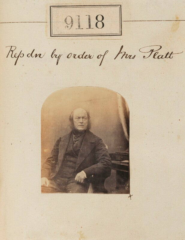 Unknown man ('reproduction by order of mrs peatt ') npg ax58940