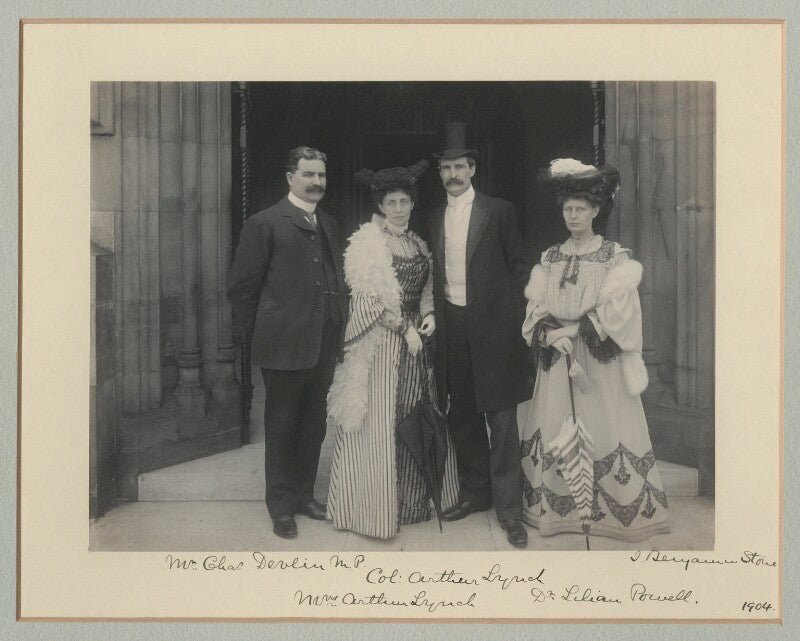 Charles ramsay devlin; annie lynch (née powell); arthur alfred lynch; lilian powell npg x135139
