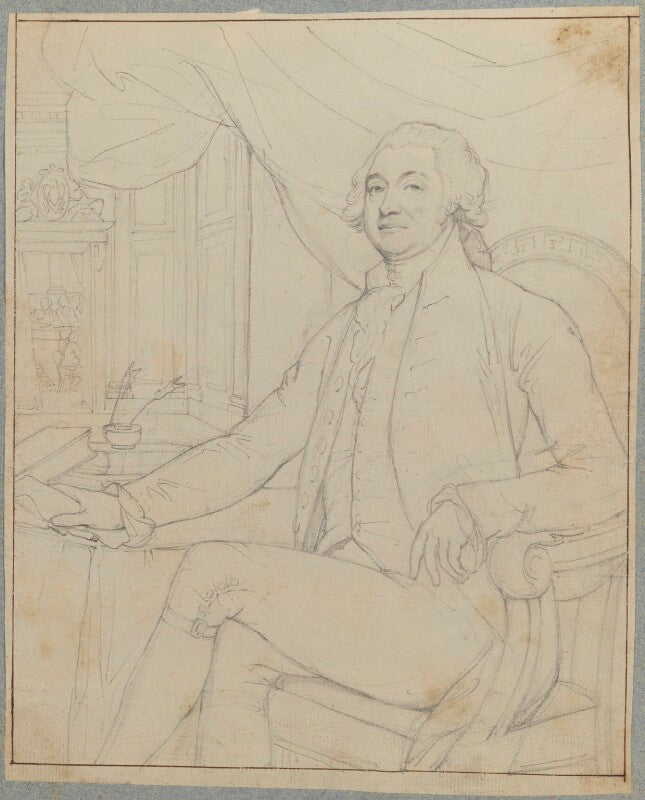 Unknown man, possibly james boswell npg d17755