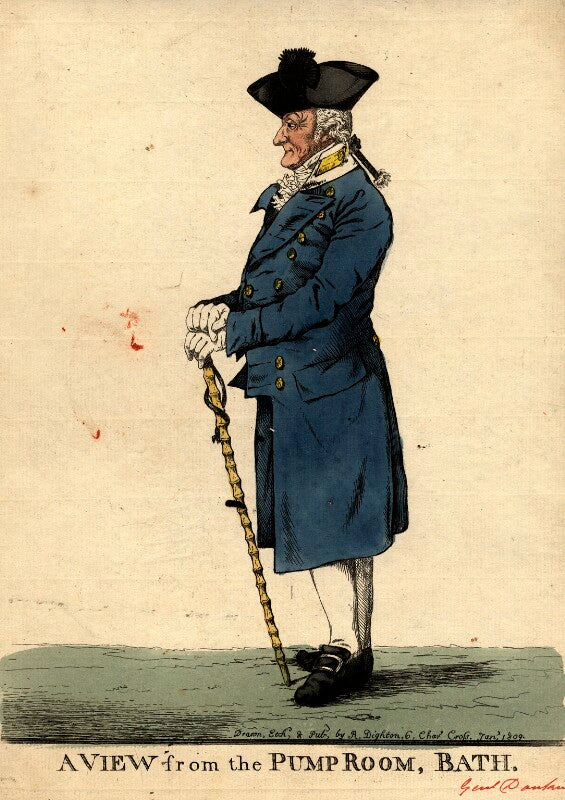 Robert donkin ('a view from the pump room, bath') npg d9430