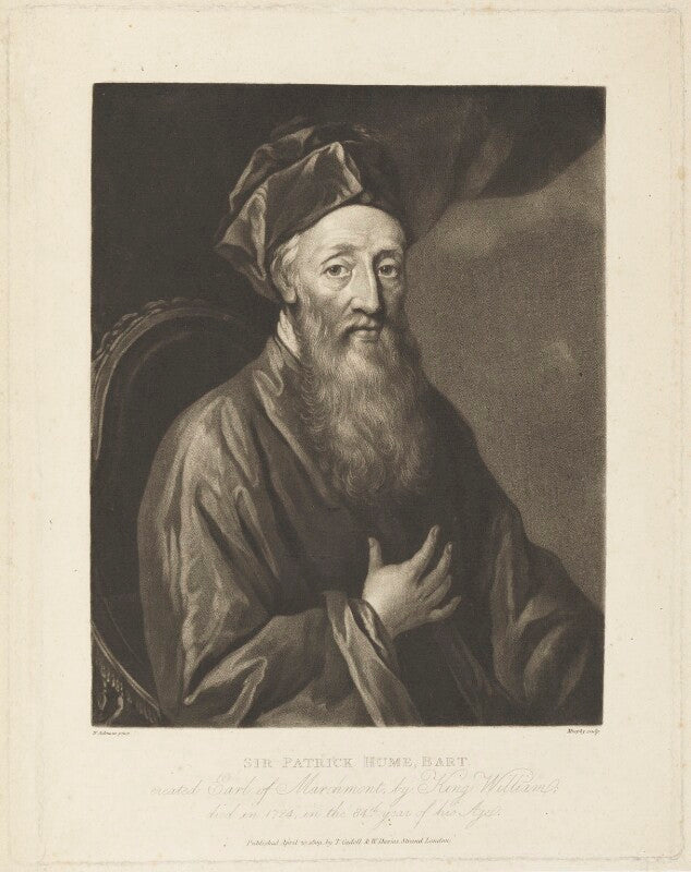 Sir patrick hume, 1st earl of marchmont npg d19194