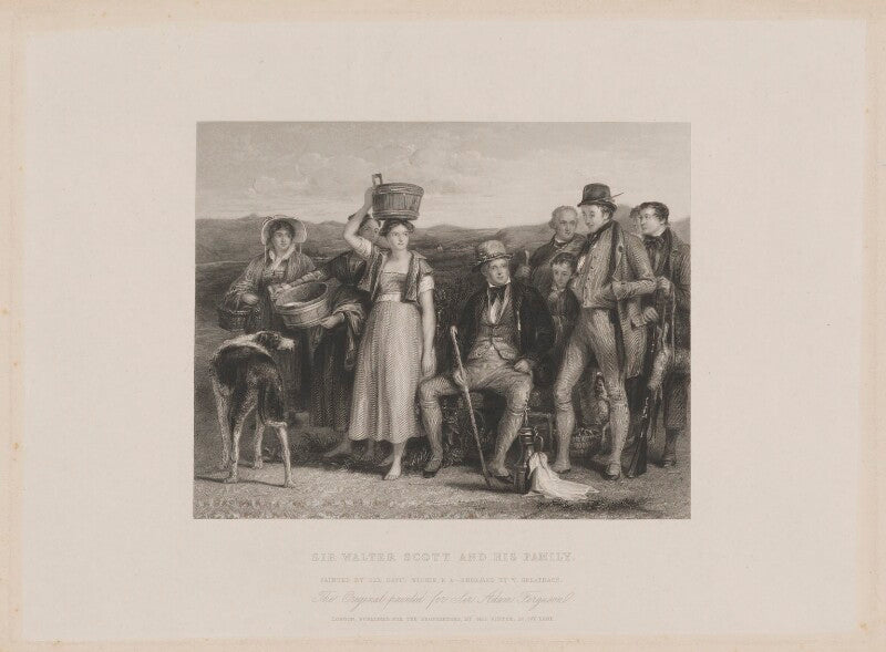 'the abbotsford family' (sir walter scott, 1st bt) npg d40615