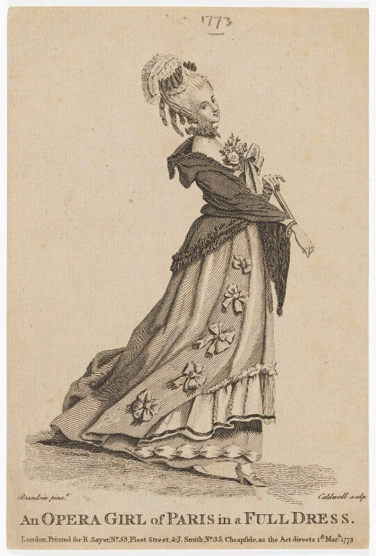 'an opera girl of paris in a full dress' npg d47483