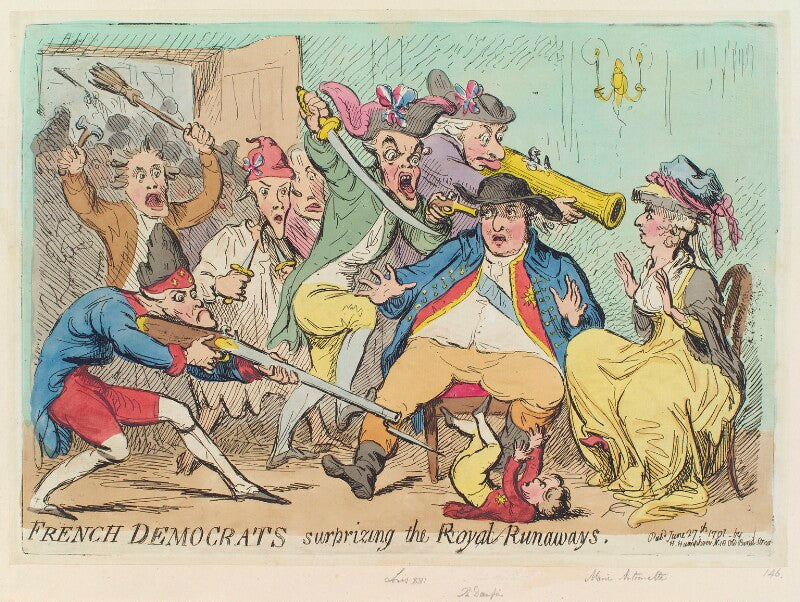 'french democrats surprising the royal runaways' npg d12422