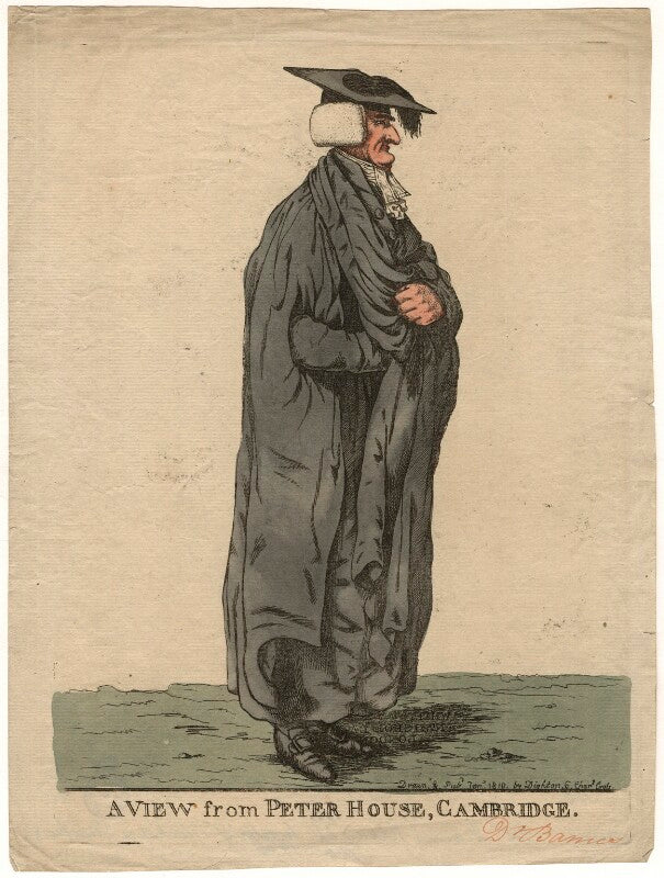 Francis barnes ('a view from peter house, cambridge') npg d13473