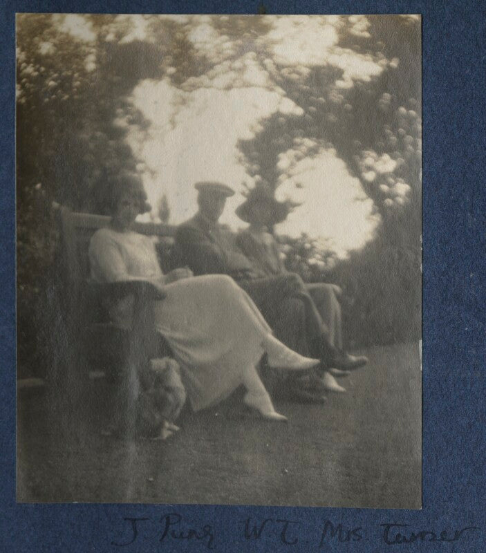 Julian vinogradoff (née morrell); walter taylor; delphine marguerite turner (née dubuis) npg ax141750