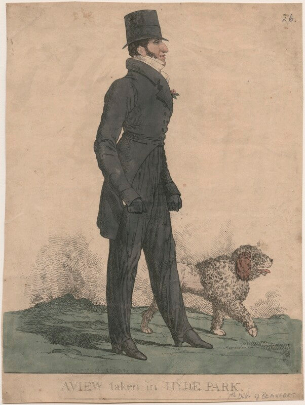 Henry somerset, 7th duke of beaufort ('a view taken in hyde park') npg d13384