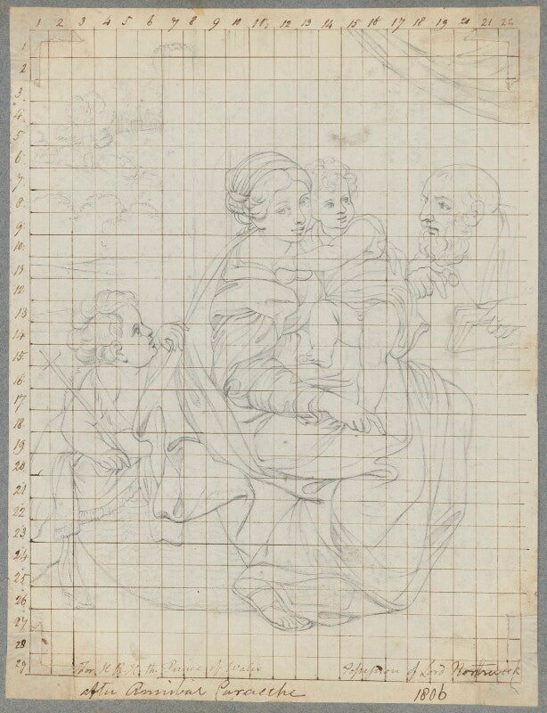 Holy family with st john ('madonna montalto') npg d17384