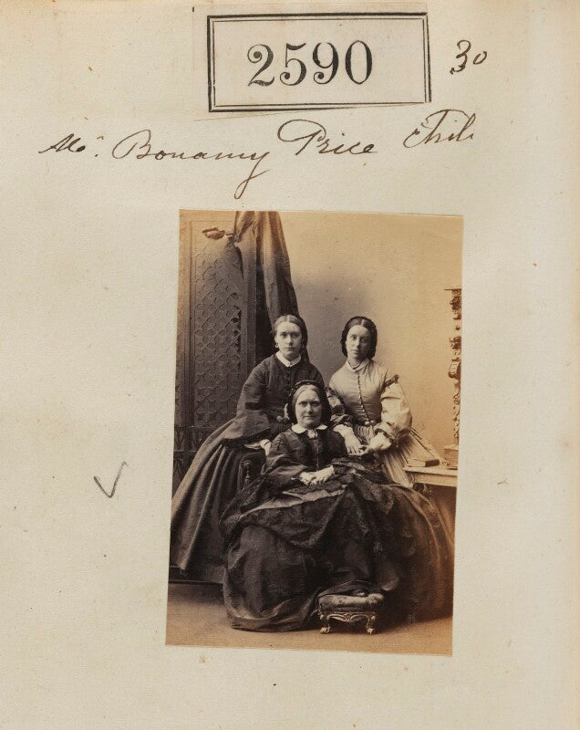 Lydia price (née rose) with two of her daughters npg ax51979