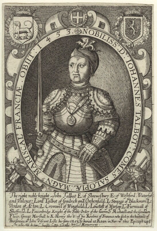 Fictitious portrait called john talbot, 1st earl of shrewsbury npg d31710