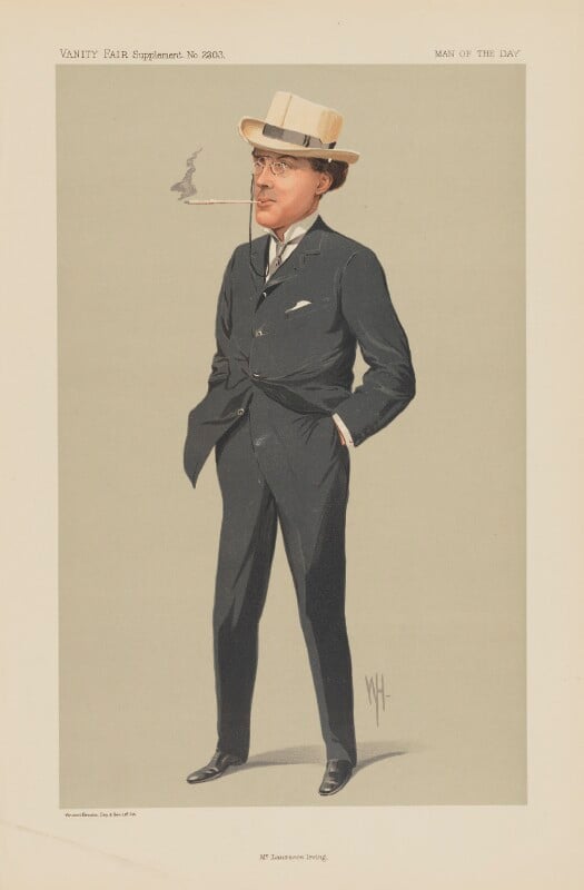 Laurence sydney brodribb irving ('men of the day. no. 2303. "mr. laurence irving."') npg d45693