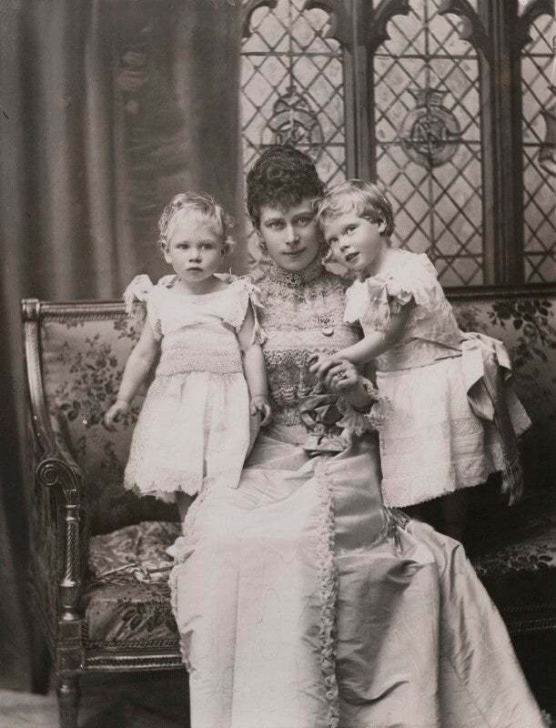 'the duchess of york with princes albert and edward' npg x199340