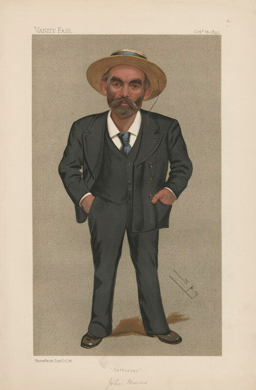 John elliott burns ('statesmen, no, 603.') npg d44616