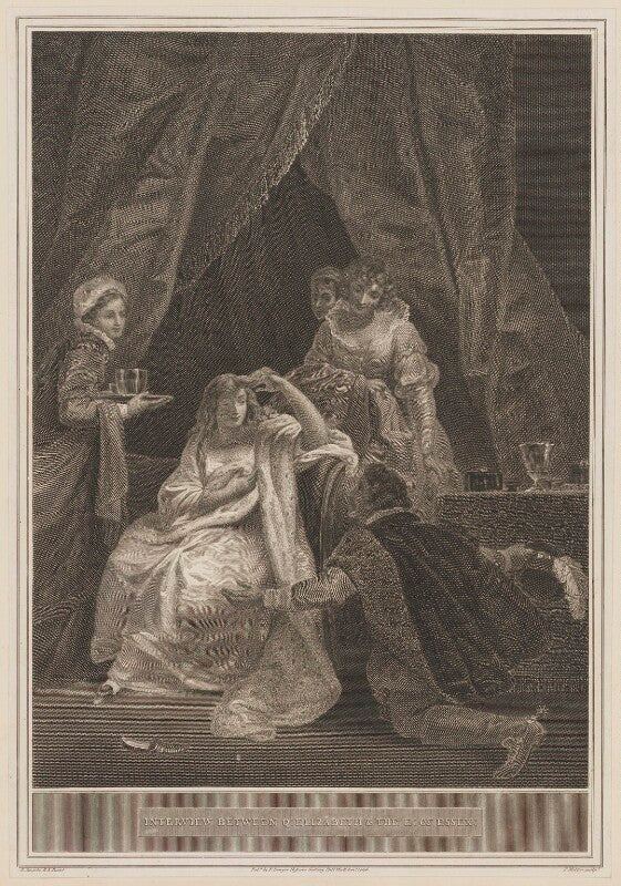 Interview between queen elizabeth & the earl of essex npg d31838