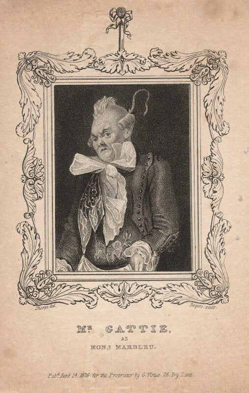 Henry gatti as monsieur marbleu in moncrieff's 'monsieur tonson' npg d8590
