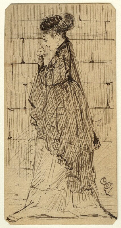 Figure study of an unknown woman npg d23213