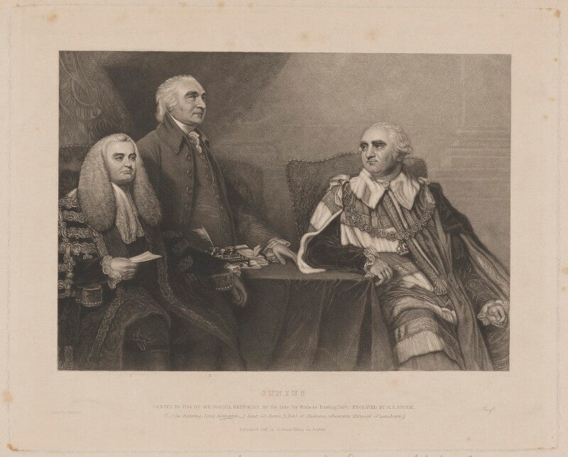 'junius' (john dunning, 1st baron ashburton; isaac barré; william petty, 1st marquess of lansdowne (lord shelburne)) npg d7400
