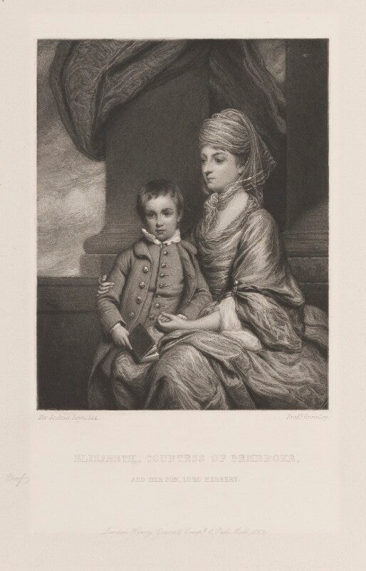 Elizabeth herbert (née spencer), countess of pembroke; george augustus herbert, 11th earl of pembroke npg d15007