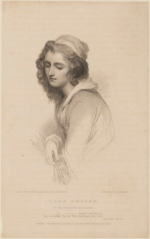Sarah (née richardson), lady austen ('lady austen in the character of lavinia') npg d14915