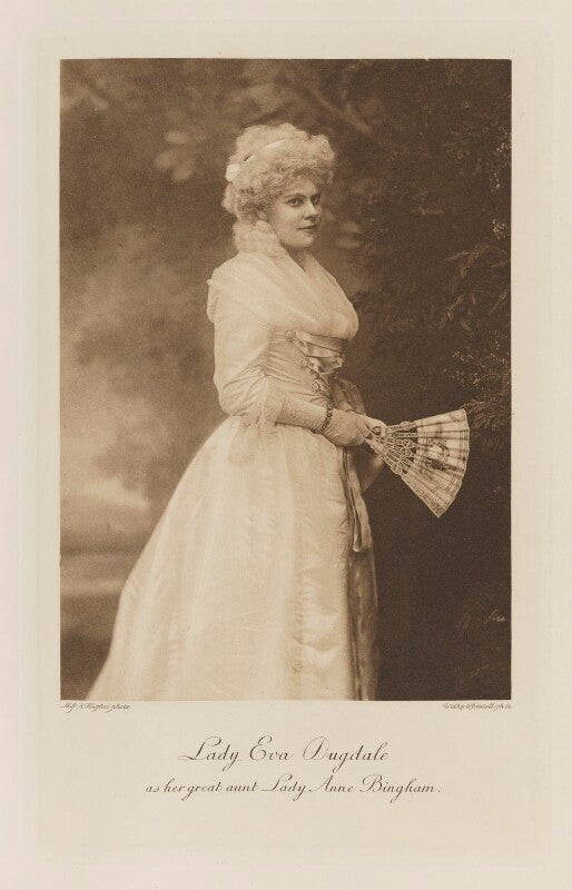 Lady eva sarah louisa dugdale (née greville) as her great aunt lady anne bingham npg ax41266