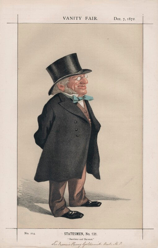 Sir francis henry goldsmid, 2nd bt ('statesmen, no. 131. "barrister and baronet."') npg d43565