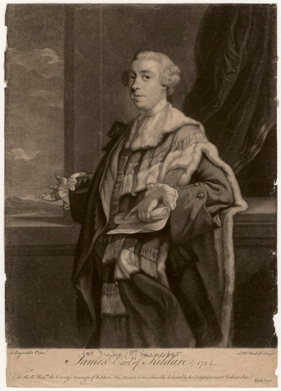 James fitzgerald, 1st duke of leinster when earl of kildare npg d5058